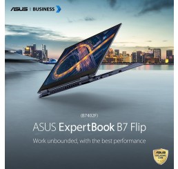 Pc Portable Ultrabook ASUS EXPERTBOOK B7 Flip Model 2022 Core i7-1195G7 Quad 2.9Ghz Turbo 5Ghz 16G DDR4 1TSSD 14 Tactile WUXGA Azerty rétro Licence Win10 Pro 64 Bit Neuf sous emballage Garantie constructeur jusqu'au 29-11-2023